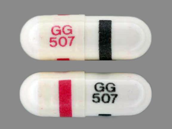 Pill GG 507 GG 507 White Capsule/Oblong is Oxazepam