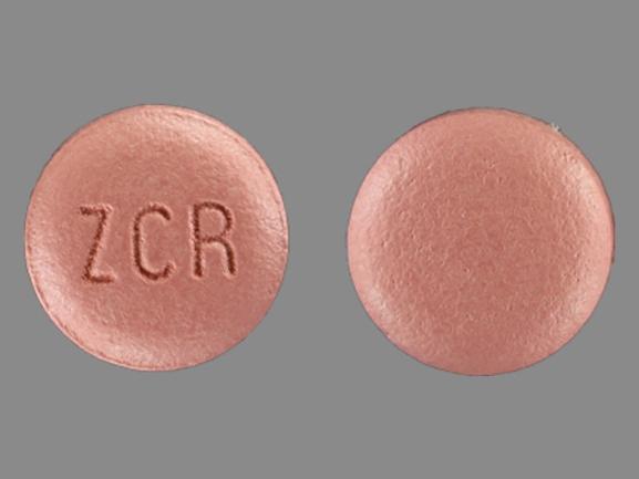 Pill ZCR Pink Round is Zolpidem Tartrate Extended Release