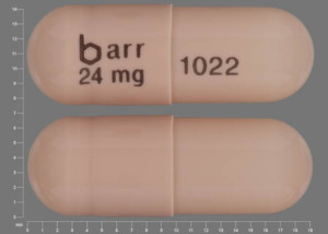 Pill barr 24mg 1022 Tan Capsule/Oblong is Galantamine Hydrobromide Extended Release