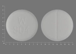 Pill W 904 White Round is Captopril