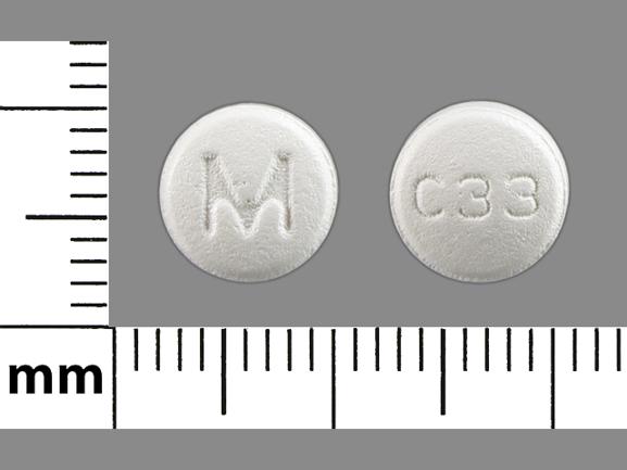 Carvedilol 12.5 mg M C33
