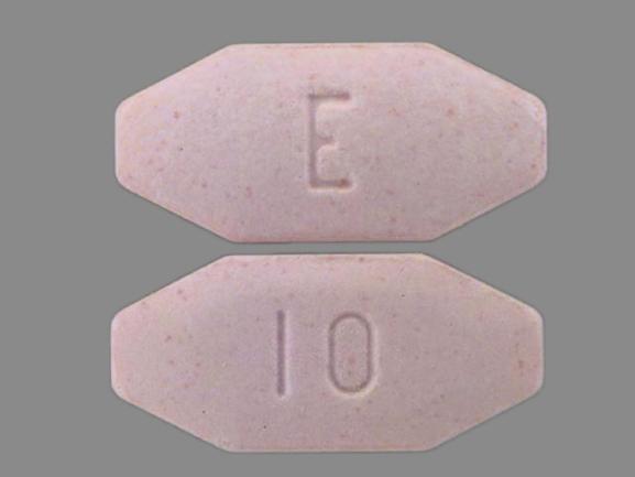 Pill E 10 Pink Eight-sided is Zydone
