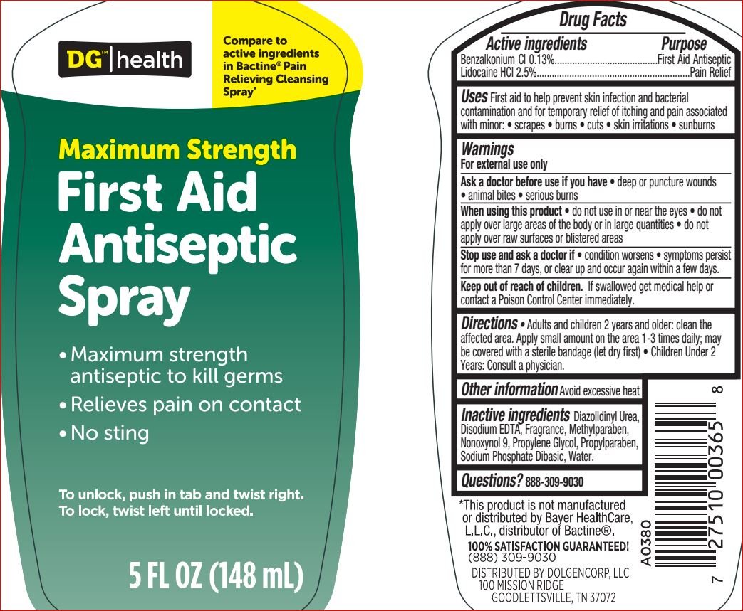 First Aid Antiseptic (spray) Dollar General