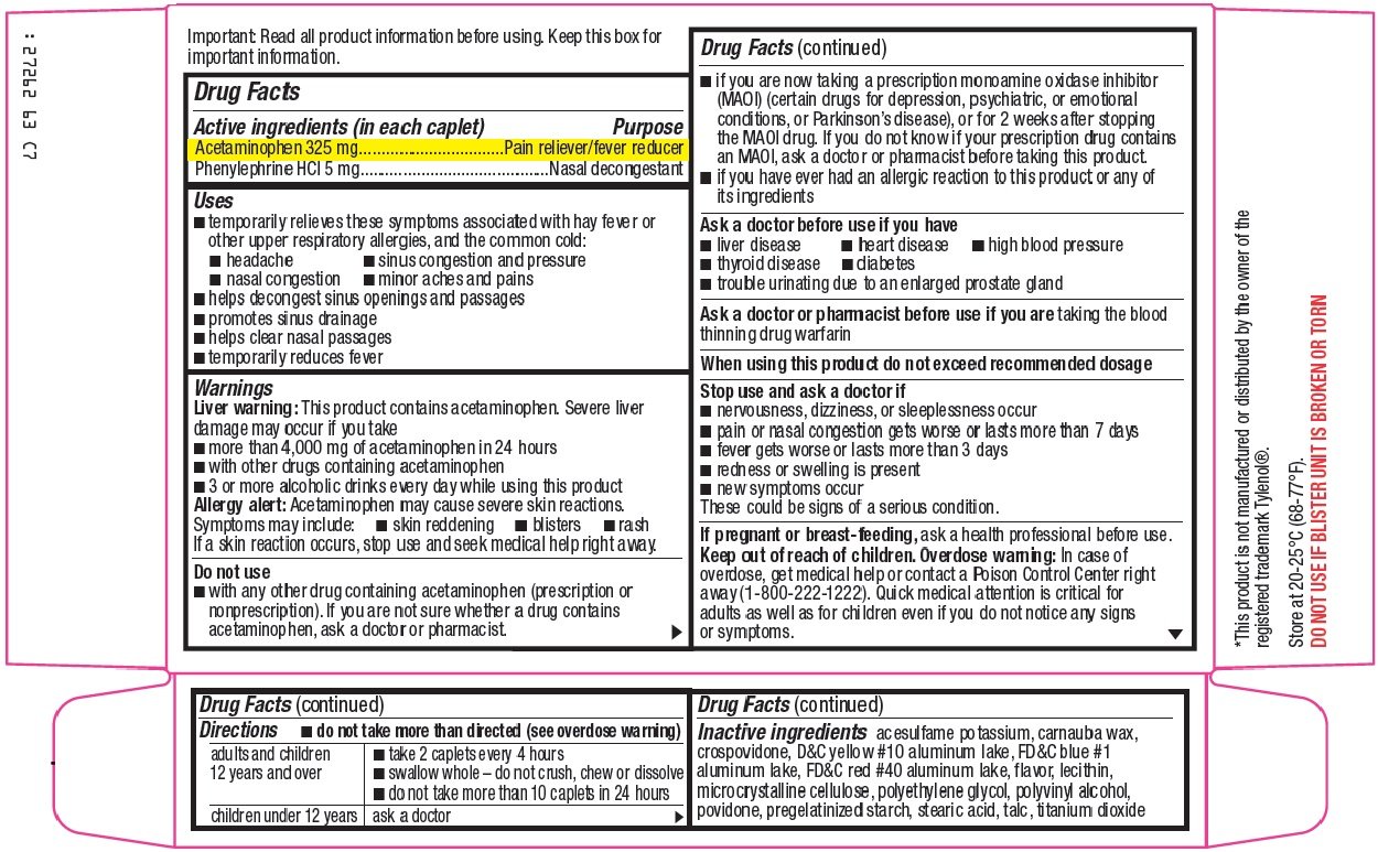 Sinus relief non drowsy (Publix Super Markets Inc) ACETAMINOPHEN 325mg