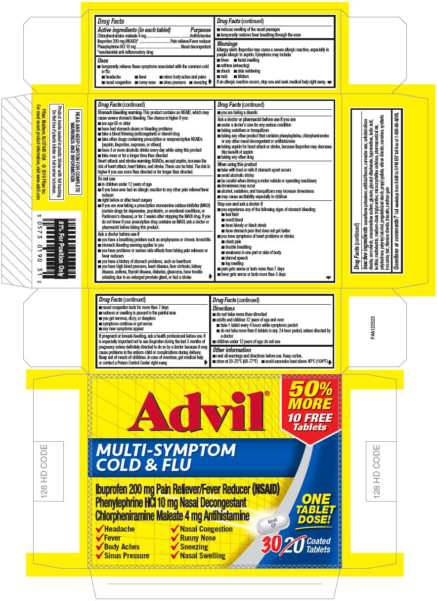 Advil Cold And Sinus Tablets
