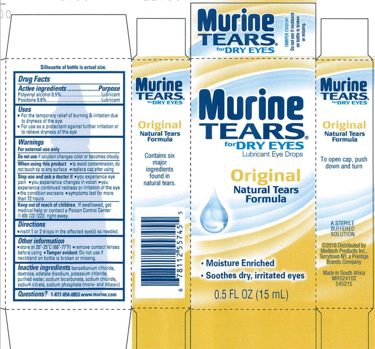 Murine Tears for Dry Eyes (liquid) Prestige Brands Holdings, Inc.