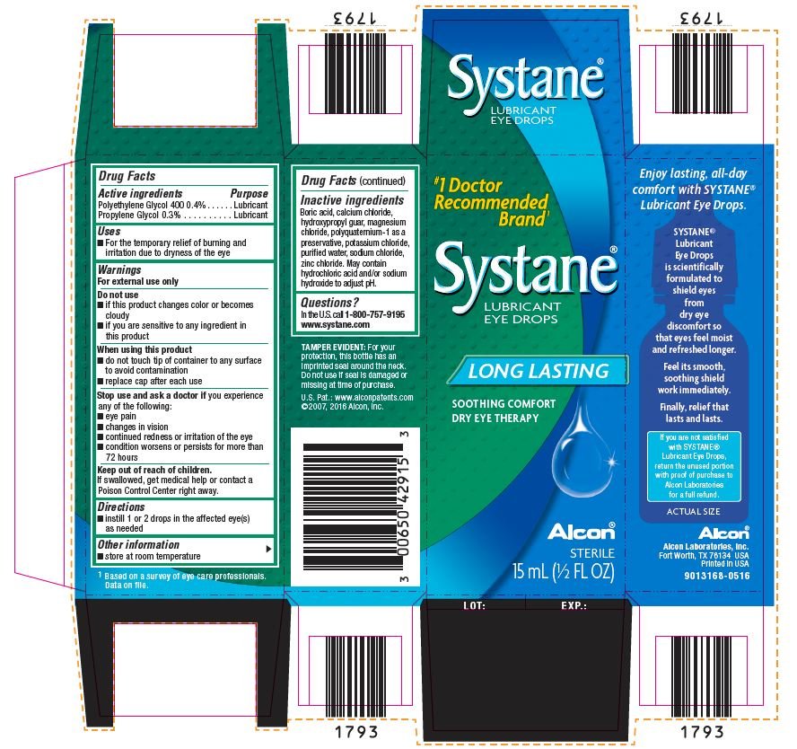 Systane Lubricant Solution Drops Alcon Laboratories Inc