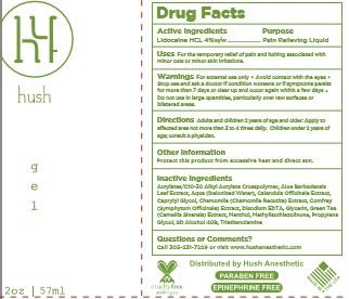 Hush Anesthetic gel HUSH Anesthetic