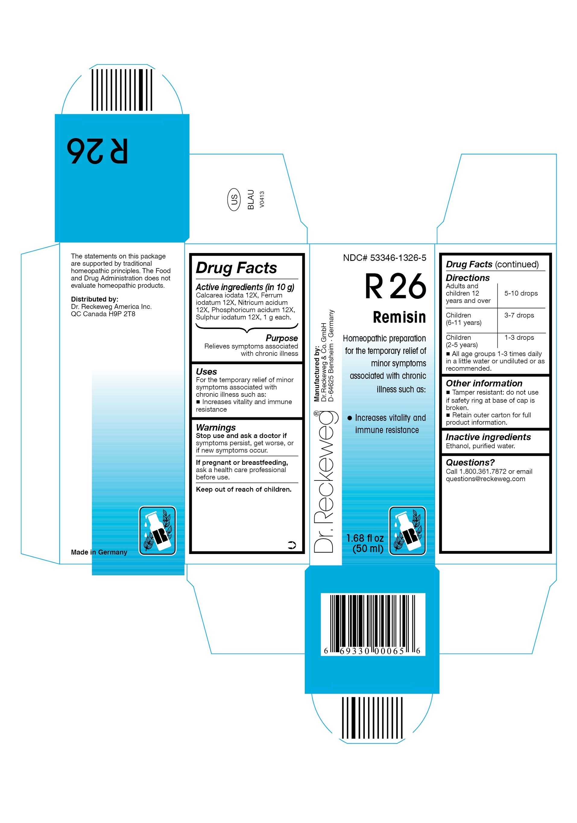 DR. RECKEWEG R26 Remisin Combination Product (liquid