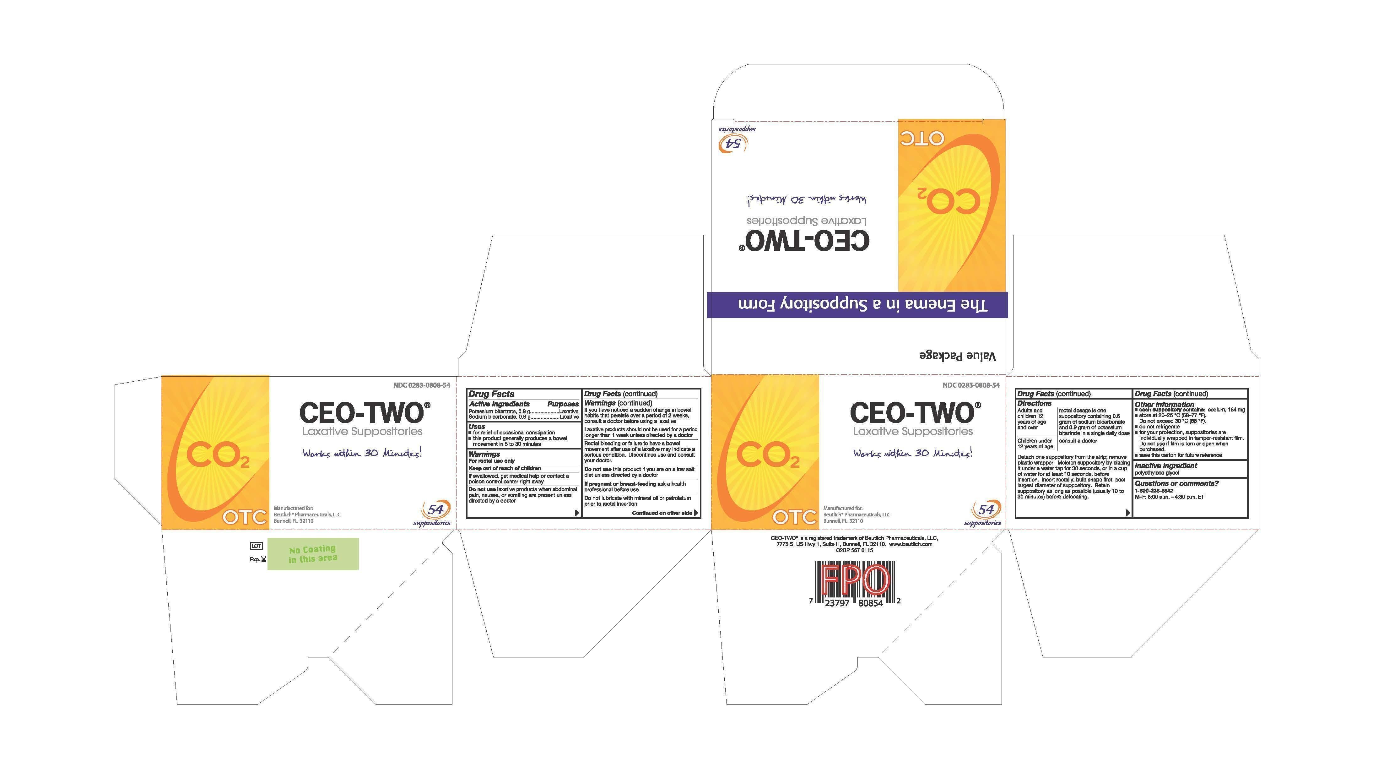 CEO-TWO - Suppositories (CO2)