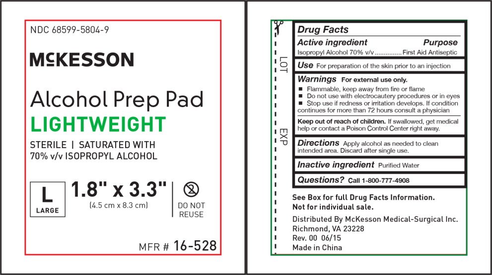 mckesson alcohol prep pads