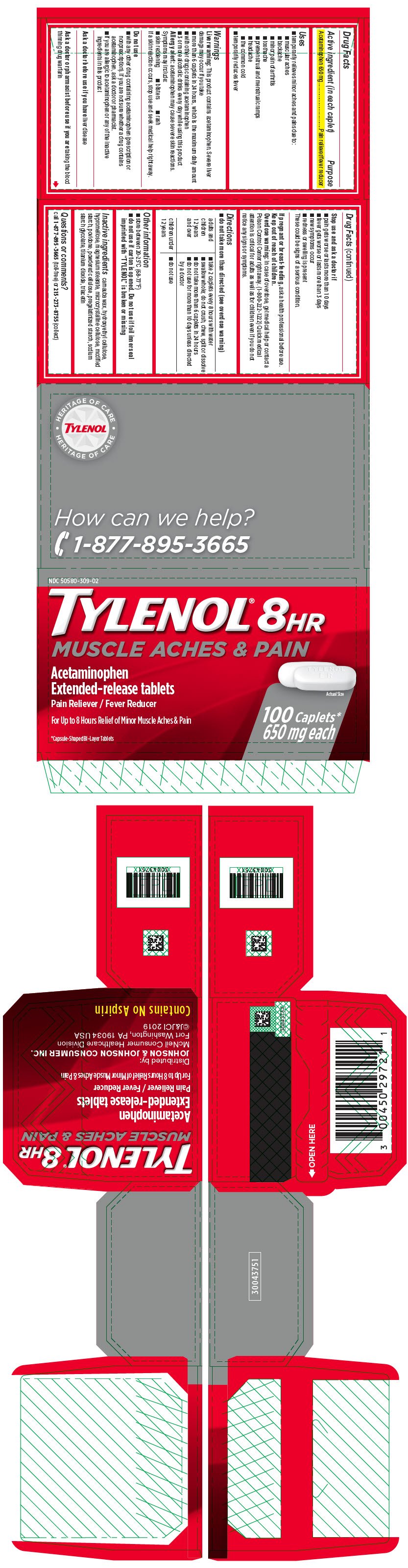 Tylenol 8 Hour Arthritis Joint Pain Acetaminophen Tablets