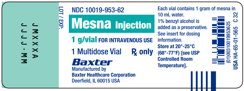 Mesna Representative Vial lbl NDC 10019-953-62