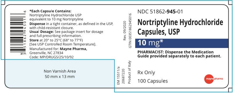 PRINCIPAL DISPLAY PANEL - 10 mg Capsule Bottle Label