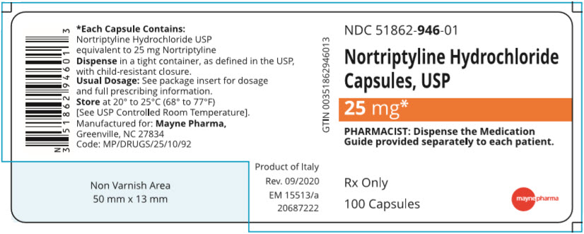 PRINCIPAL DISPLAY PANEL - 25 mg Capsule Bottle Label