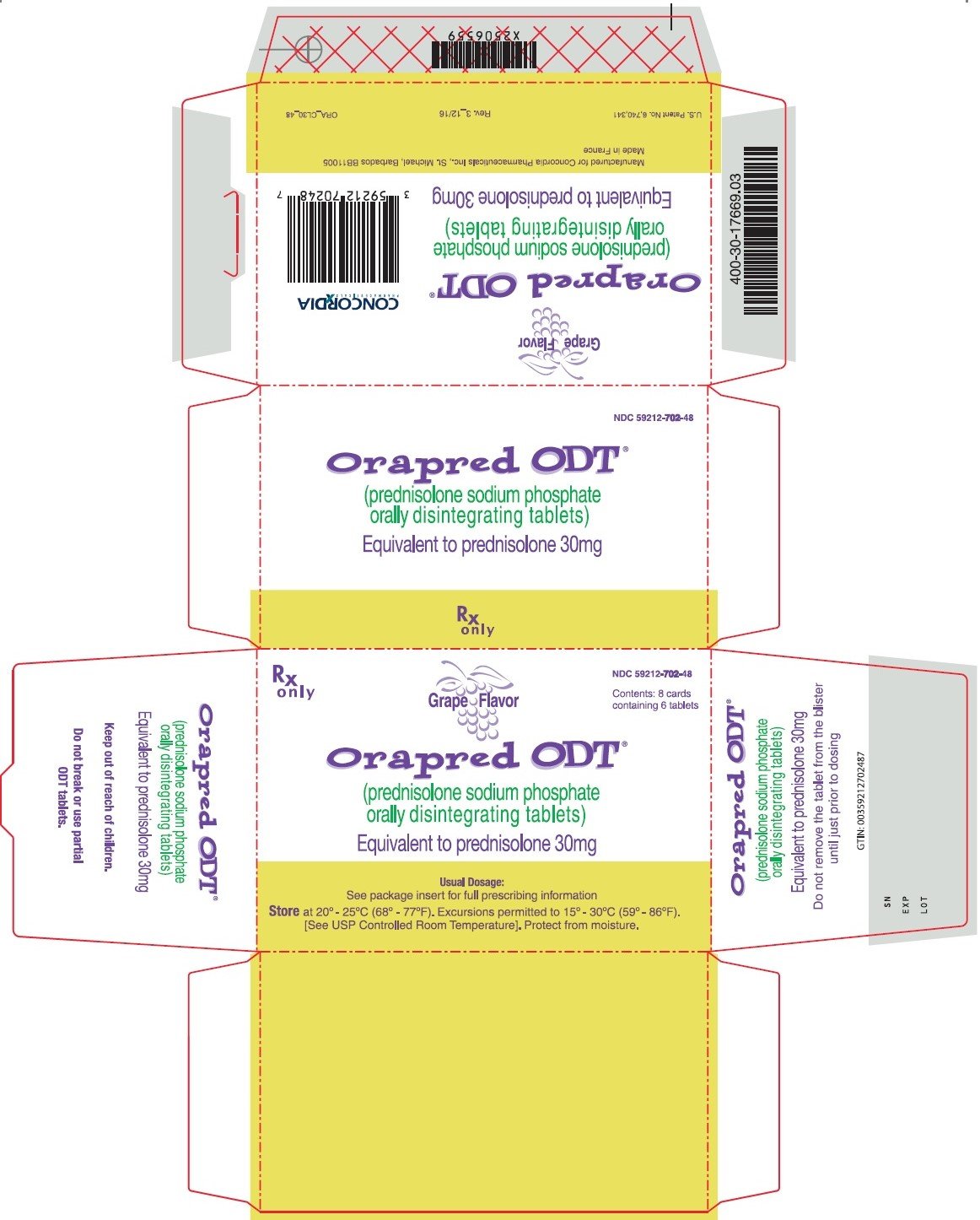 Orapred ODT - FDA prescribing information, side effects 