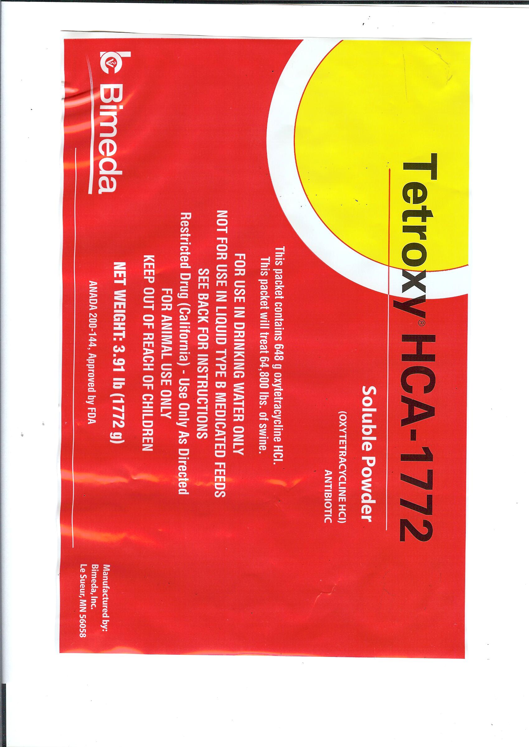 oxytetracycline hcl soluble powder dosage for chickens
