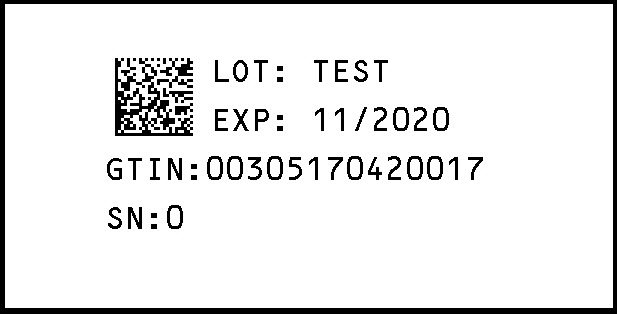 20 mg Serialization Label