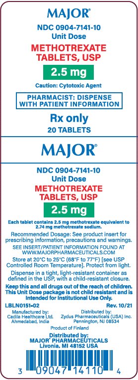 2.5mg carton label