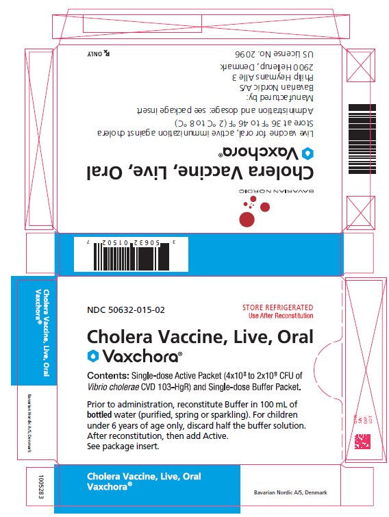 Cholera Vaccine, Live, Oral Vaxchora Carton label