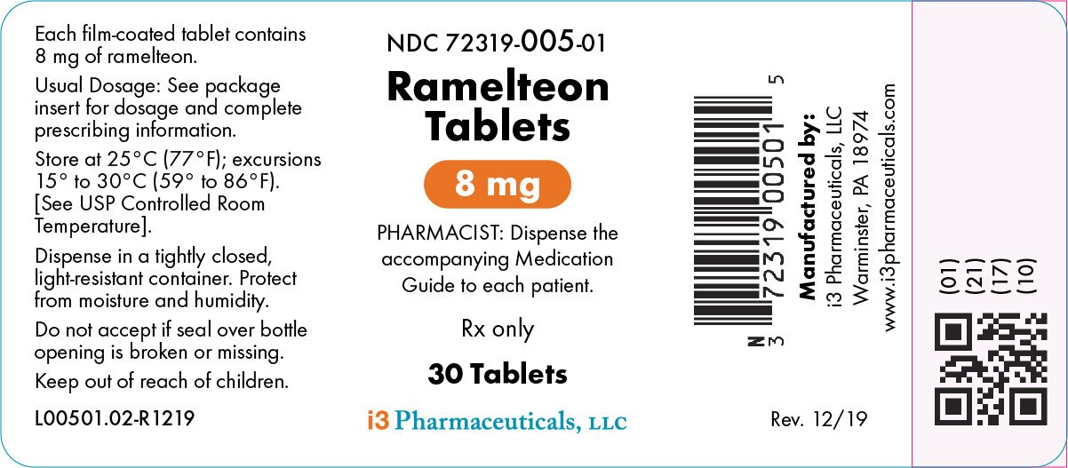 Ramelteon Tablets - FDA prescribing information, side effects and uses