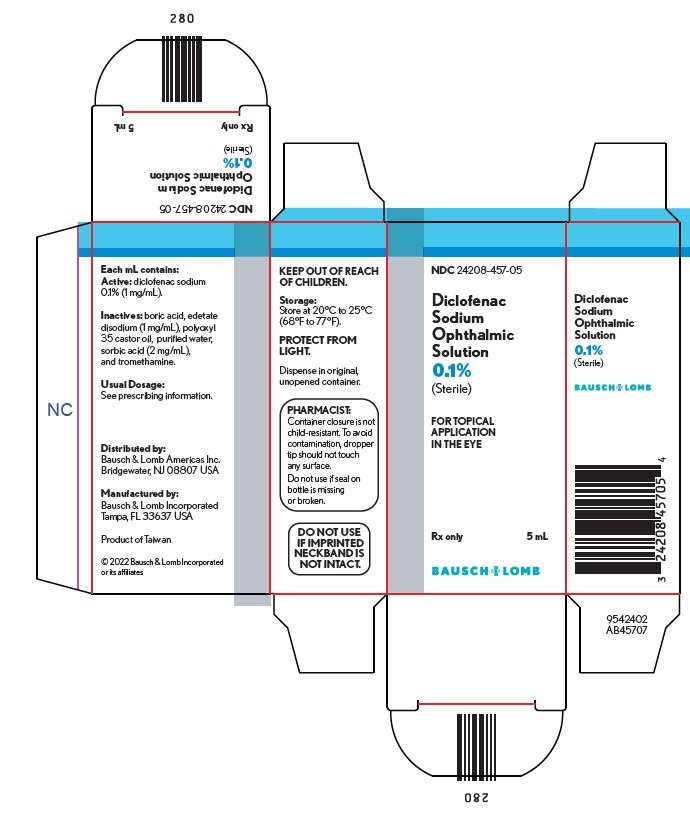 Diclofenac Ophthalmic Solution - FDA prescribing information, side