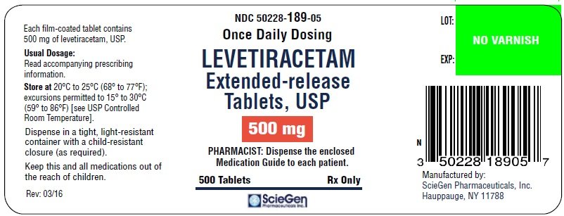 Levetiracetam Extended Release Tablets - FDA prescribing information