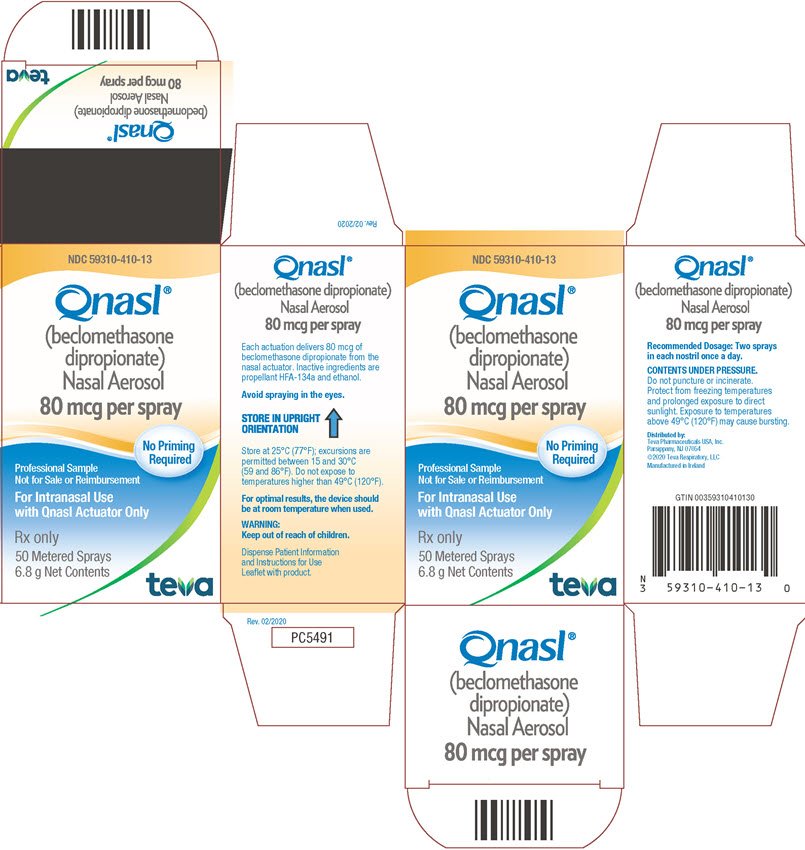 QNASL Nasal Spray FDA prescribing information, side
