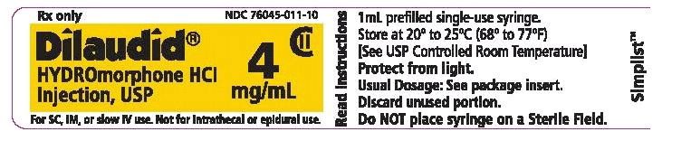 Dilaudid Injection Package Insert