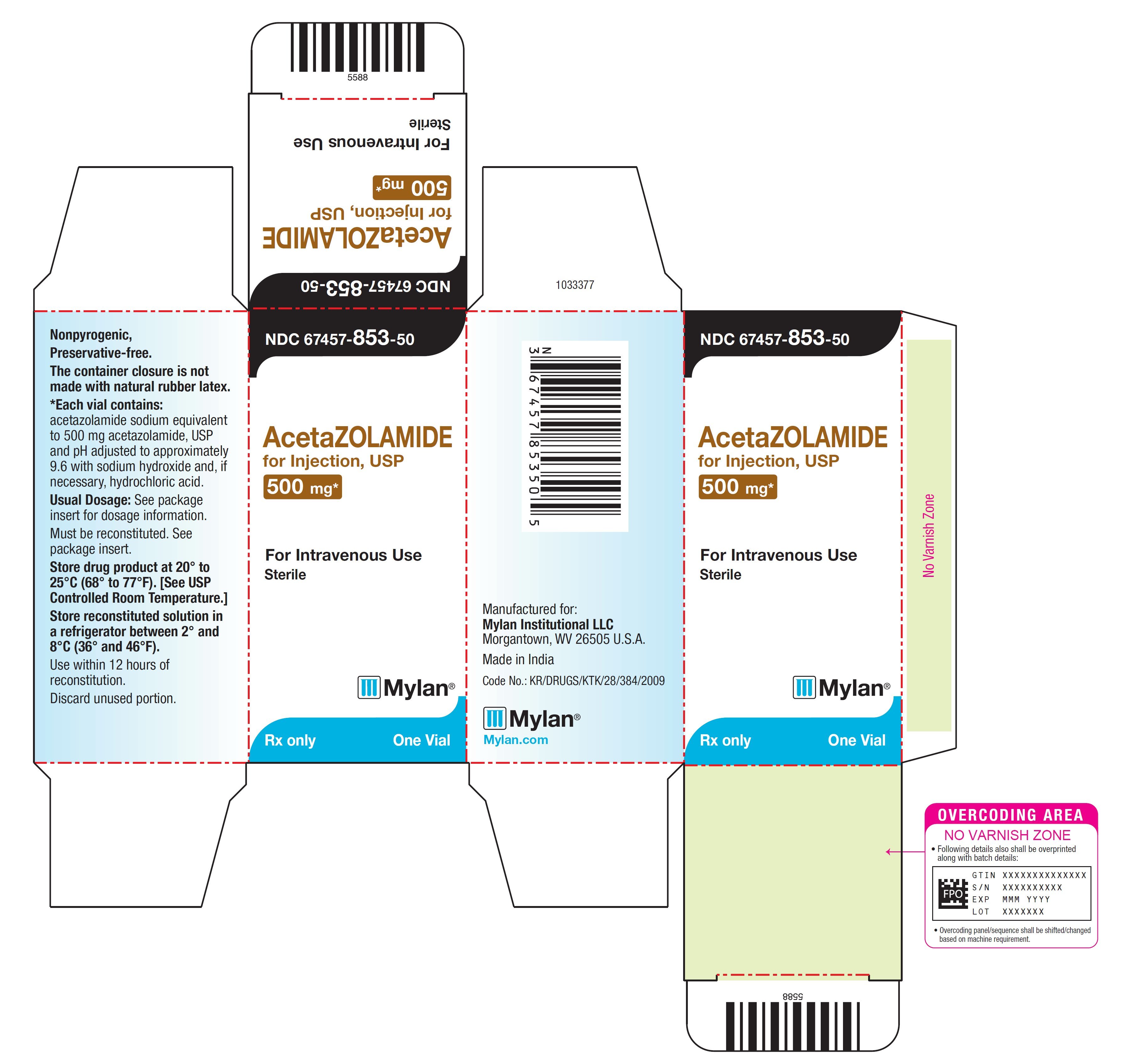 Acetazolamide - FDA prescribing information, side effects and uses