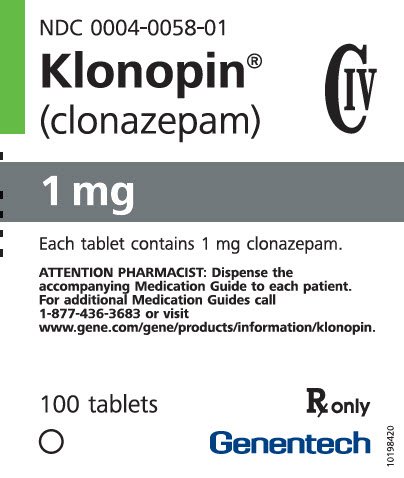 Of action klonopin duration of