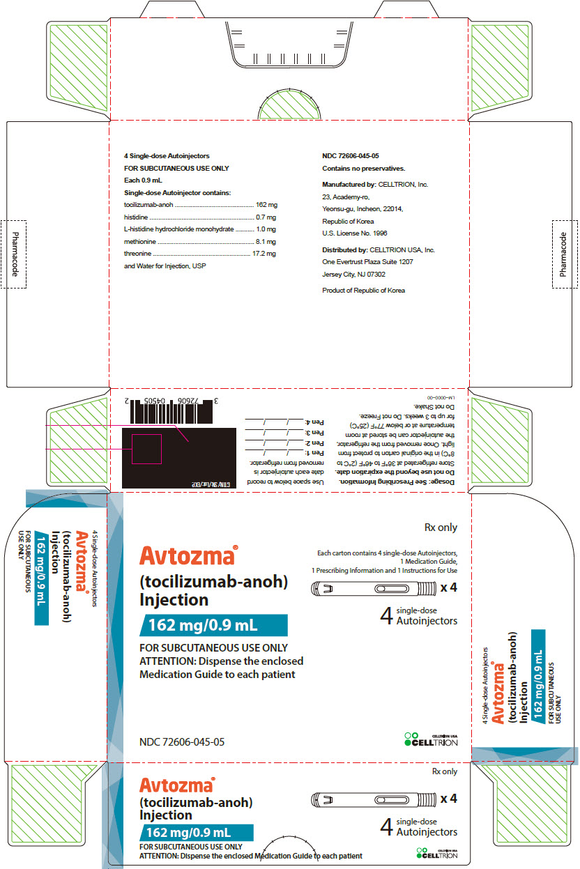 PRINCIPAL DISPLAY PANEL - 162 mg/0.9 mL Autoinjectors Carton - NDC 72606-045-05