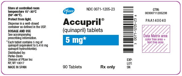 PRINCIPAL DISPLAY PANEL - 5 mg Tablet Bottle Label