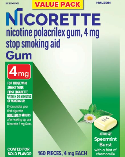 824761 Nicorette Spearmint Burst 4 mg_160 ct