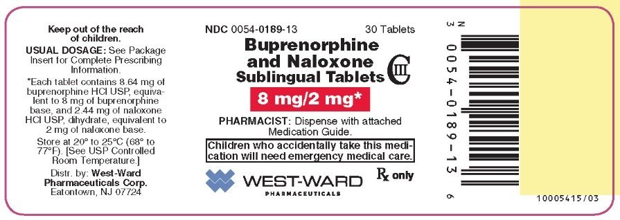 Buprenorphine And Naloxone Sublingual Tablets - FDA Prescribing ...