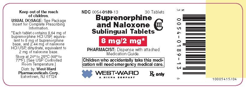 Buprenorphine and Naloxone Sublingual Tablets - FDA prescribing ...