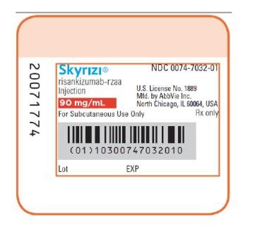 NDC 0074-2100-01
One 1 mL Single-Dose Prefilled Pen
Skyrizi® PEN 150 mg/mL
risankizumab-rzaa Injection 
FOR SUBCUTANEOUS USE ONLY
Return to pharmacy if carton perforations are broken.
ATTENTION PHARMACIST:
Each patient is required to receive 
the enclosed Medication Guide.
This entire carton is dispensed as a unit.
www.SKYRIZI.com
Rx only
abbvie

