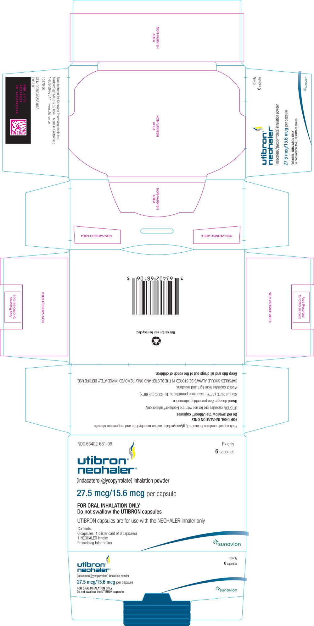 Utibron Neohaler - FDA prescribing information, side effects and uses