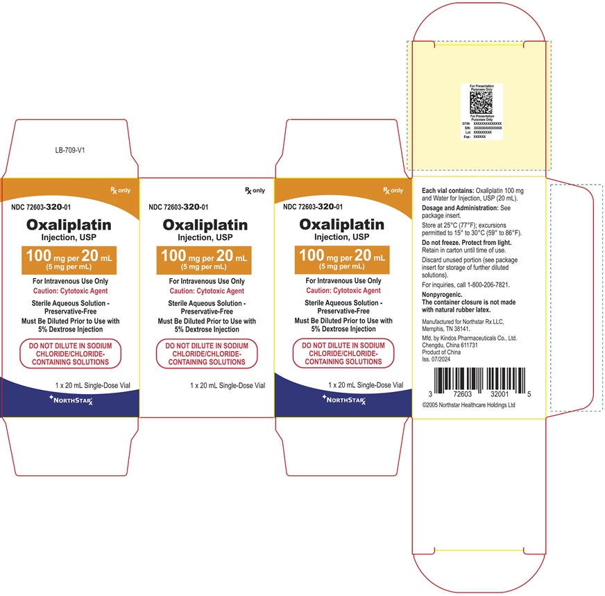 PRINCIPAL DISPLAY PANEL – Oxaliplatin Injection, USP 100 mg Carton