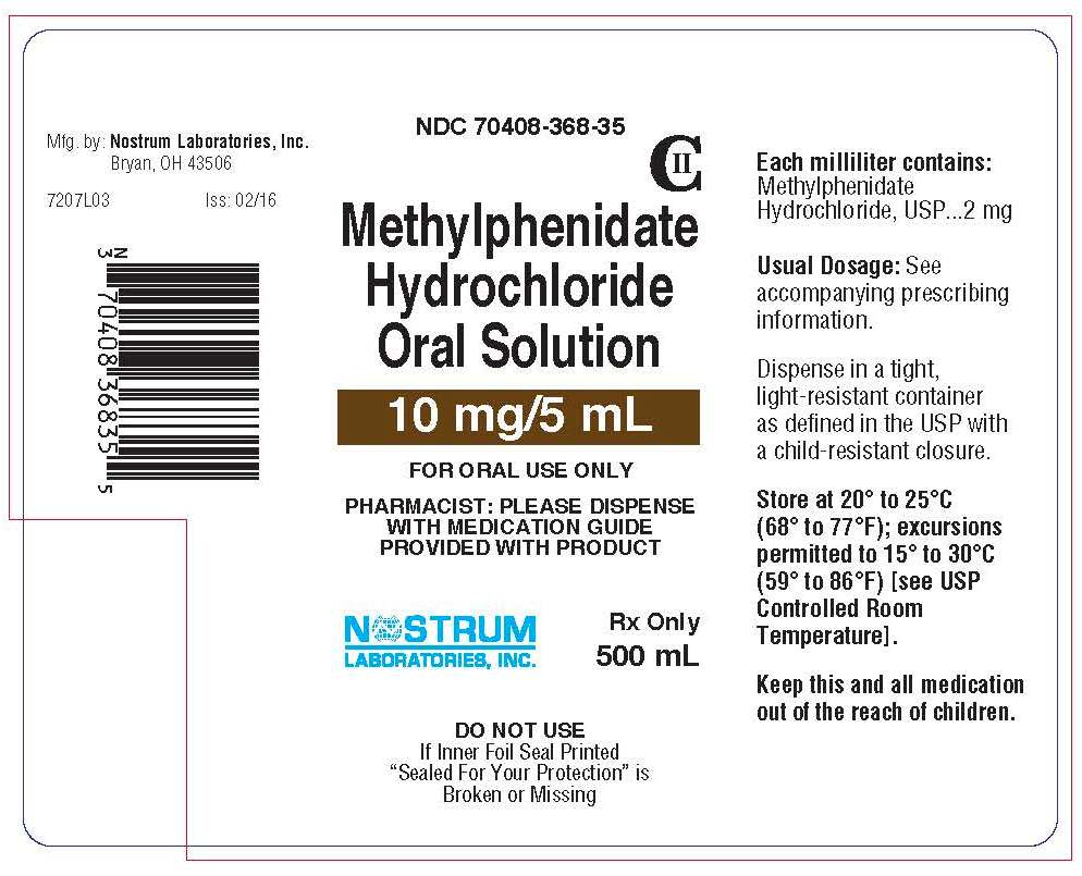 Methylphenidate Oral Solution FDA prescribing information, side