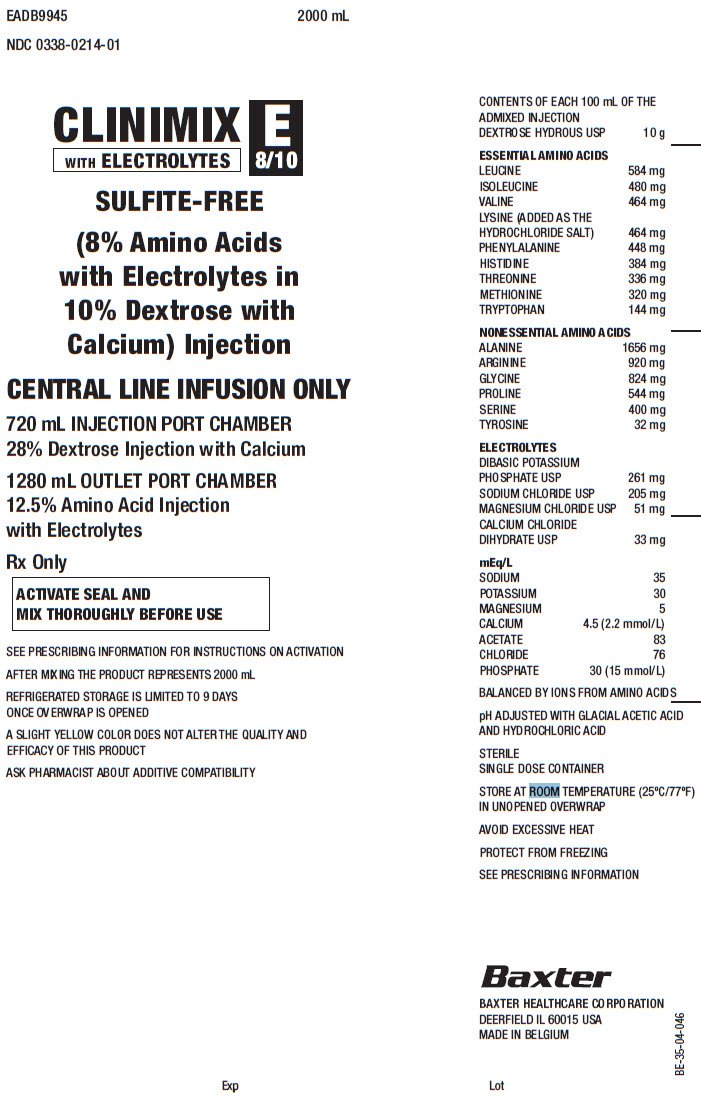 Clinimix E FDA prescribing information, side effects and uses