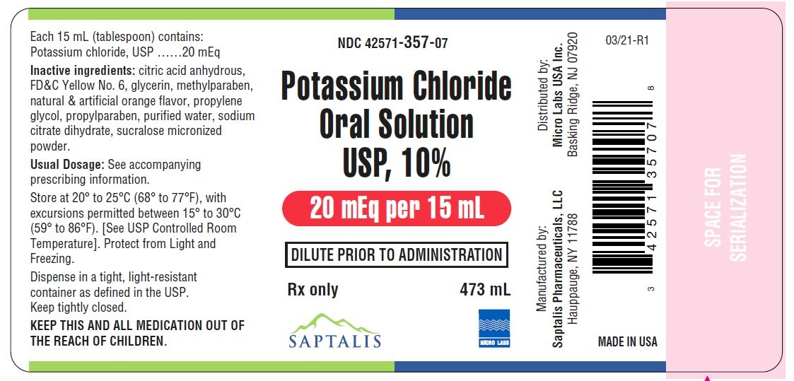 Amount of chloride in kcl tablets