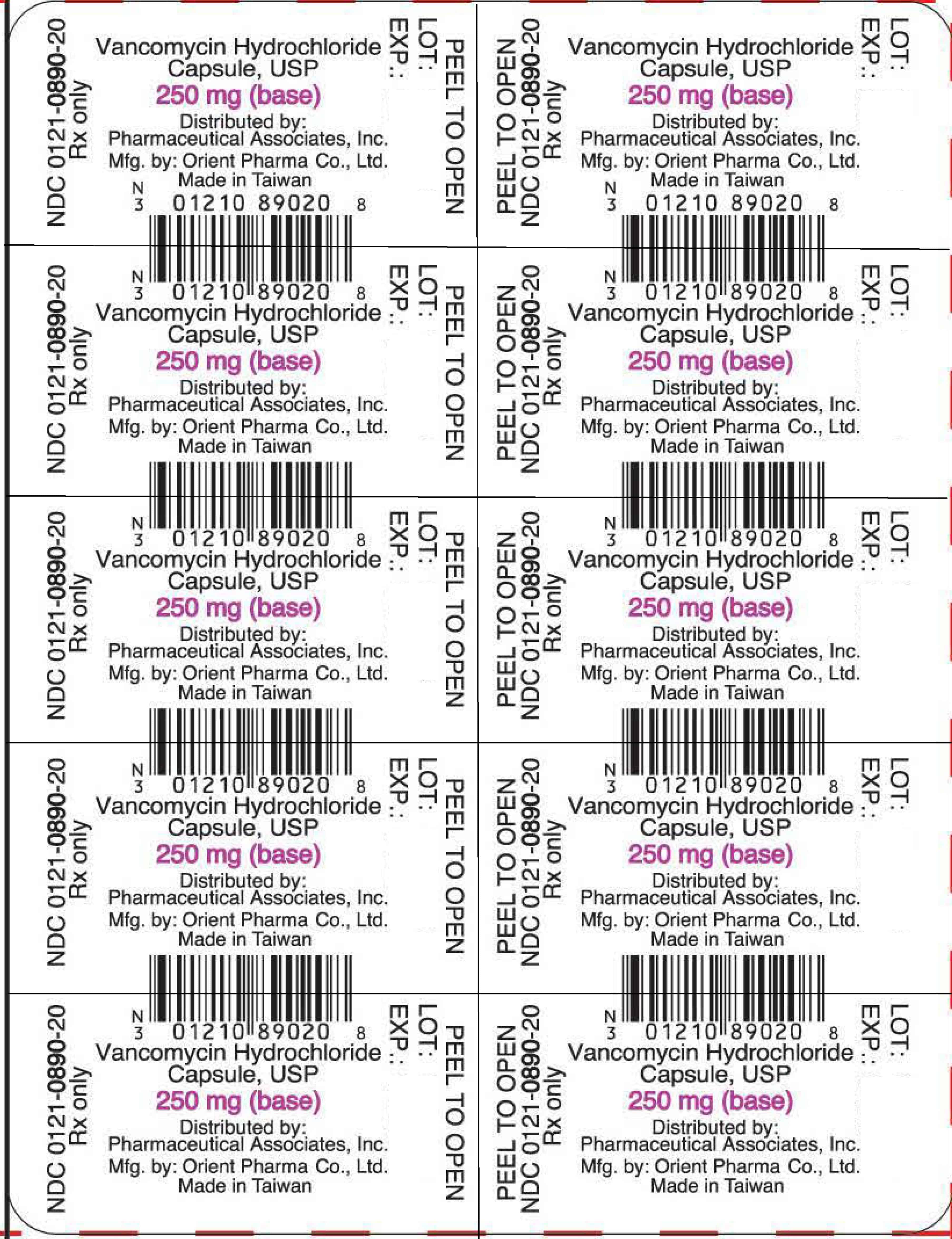 Vancomycin Capsules Package Insert Prescribing Information