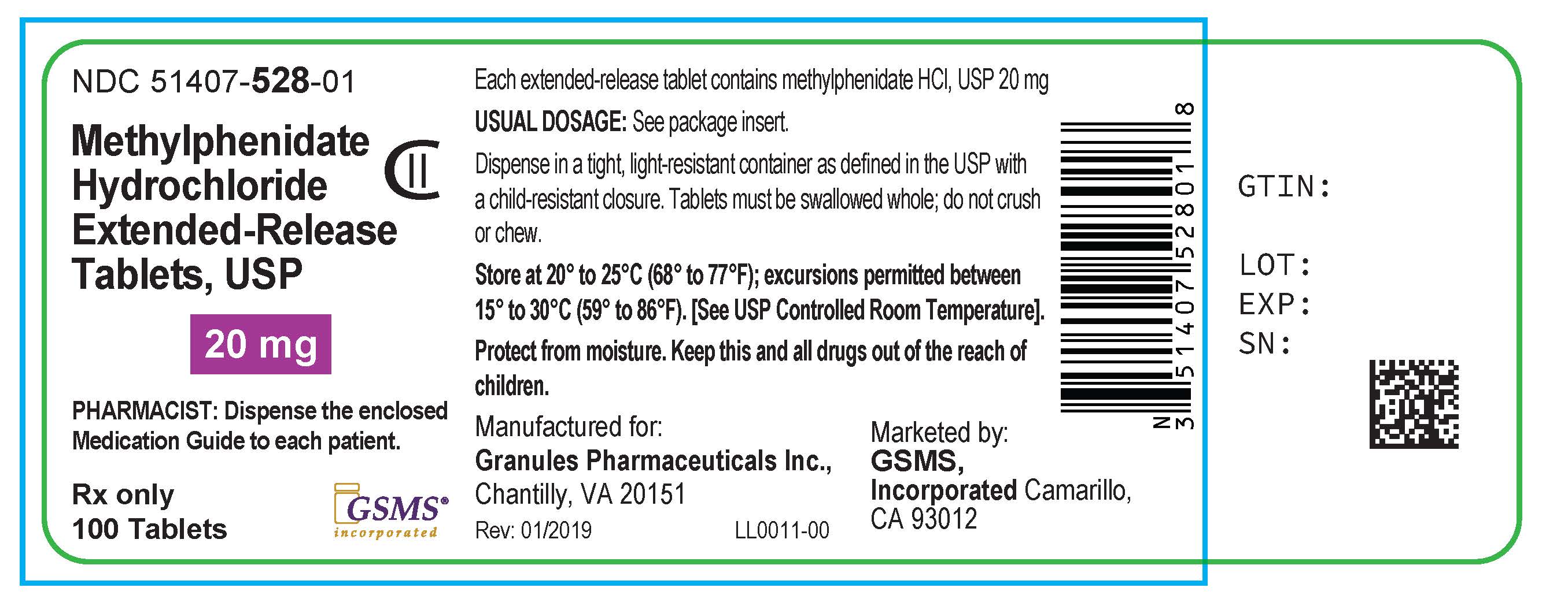 Methylphenidate Hydrochloride Package Insert