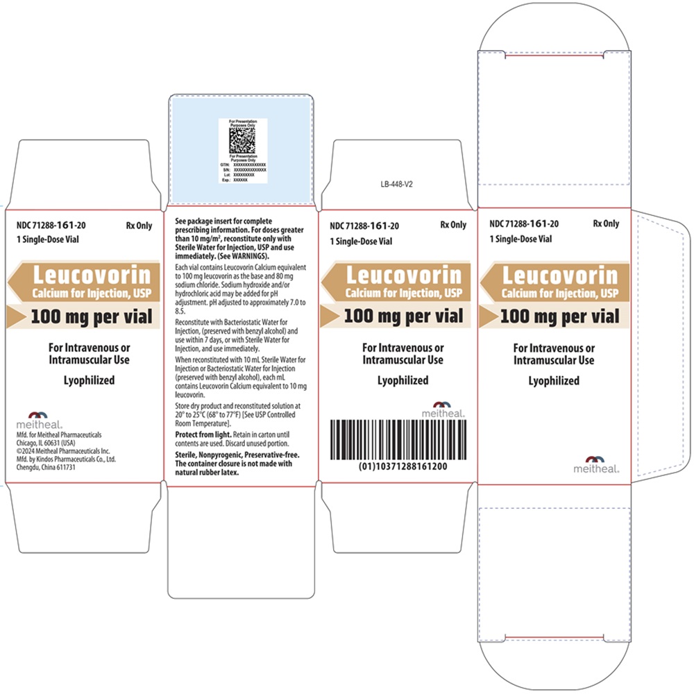 PRINCIPAL DISPLAY PANEL – Leucovorin Calcium for Injection, USP 100 mg Carton