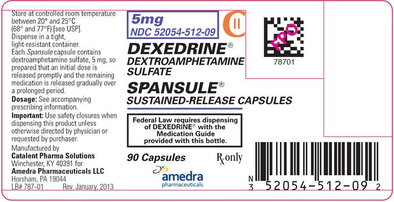 Dexedrine - FDA prescribing information, side effects and uses