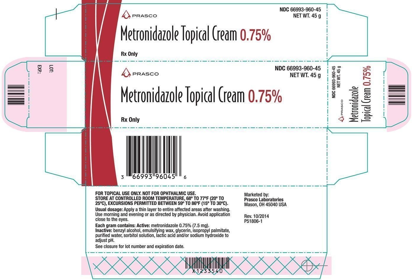 metrogel how 1 supplied information,  side prescribing Cream Metronidazole FDA