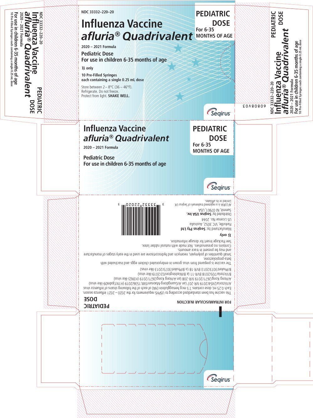 Afluria Quadrivalent FDA prescribing information, side effects and uses