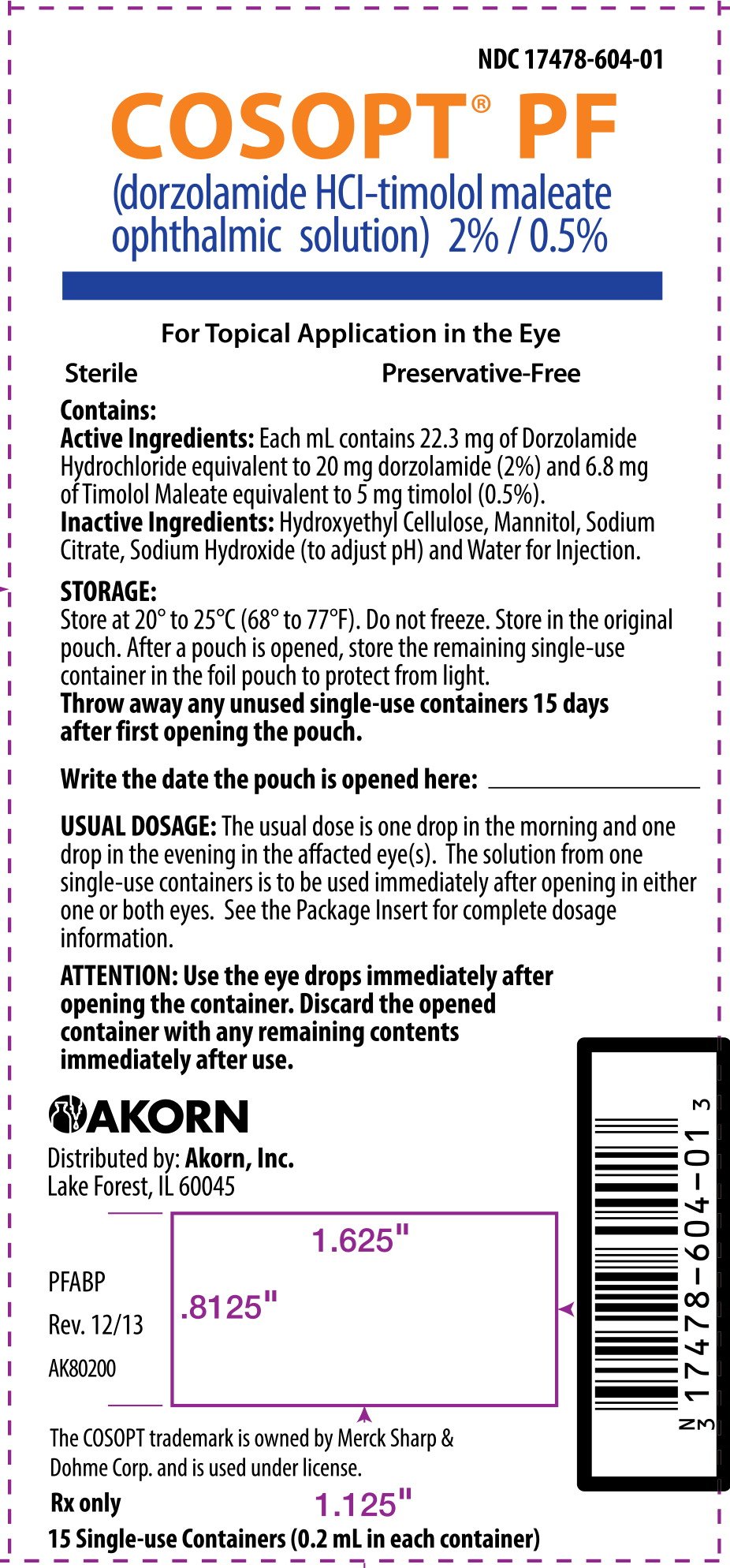 Cosopt PF FDA Prescribing Information Side Effects And Uses