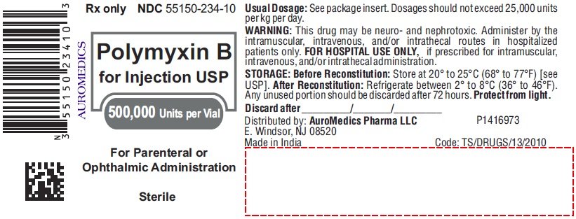 Polymyxin B Injection Package Insert 